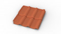 Roof surface in nature red