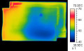 Heat image picture admission of a roofing tile top